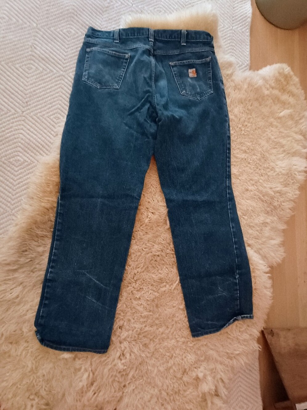 Carhartt FR Heavyweight 40x34  HRC2/ NfPA 2112Blue Denim Jeans with Pocket Patch